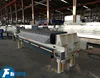 Automatic membrane filter press in engine used base oil refinery filter system to separate carbon from base oil