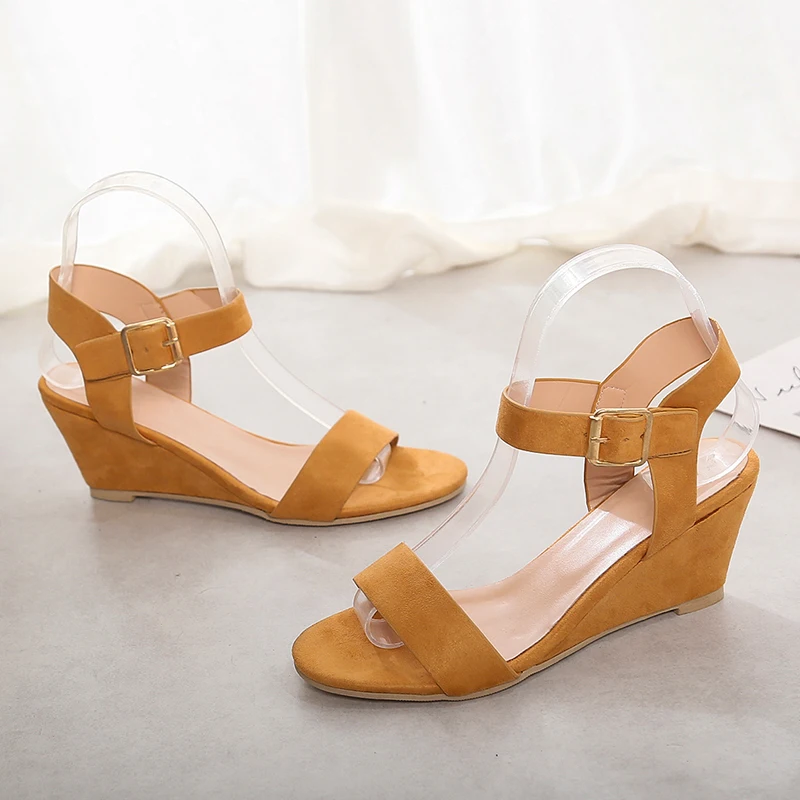 
Ladies wedge heel sandals women shoes 