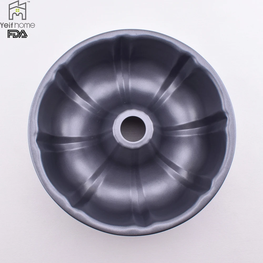 Carbon Steel Coating Non Stick Bundt Cake Pan With Chimney
