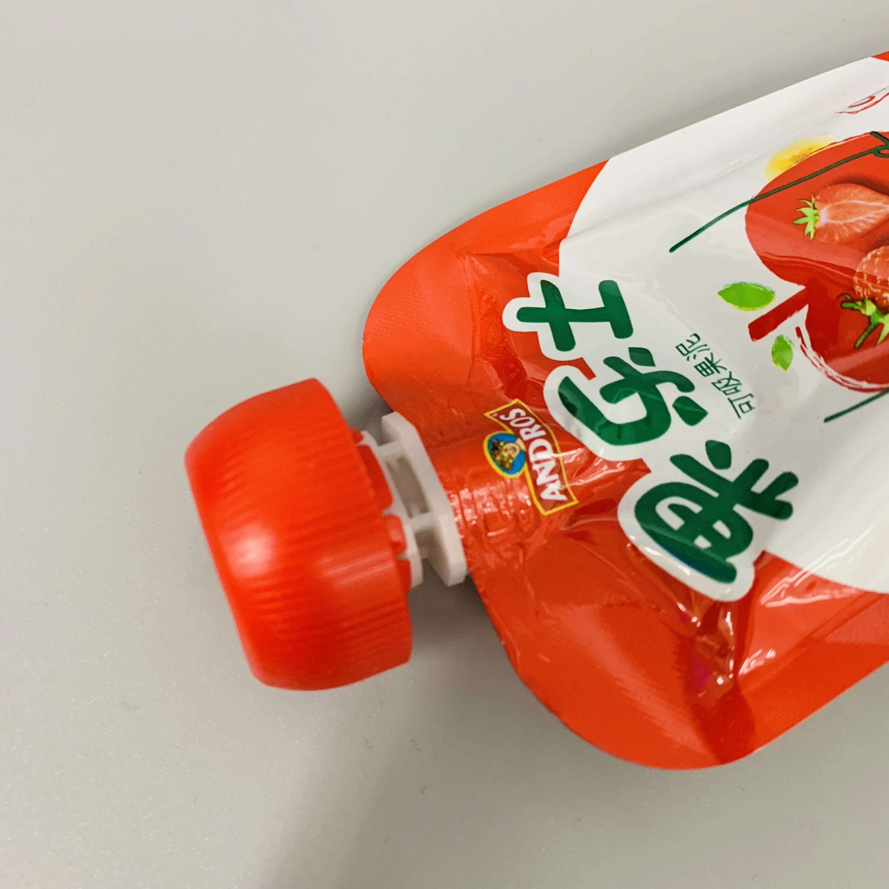 Custom Drink Standup Pouch Packaging Jelly Or Juice Spout Pouch With