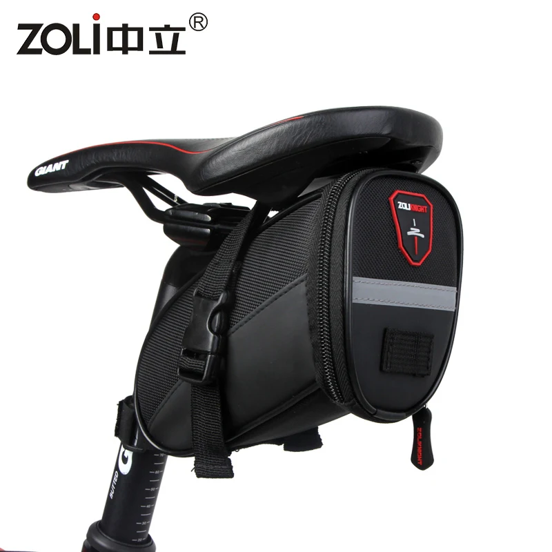 

ZOLi 2116 Multi-functional Bike tail Bag waterproof Bag Seat High-capacity Bag, Black