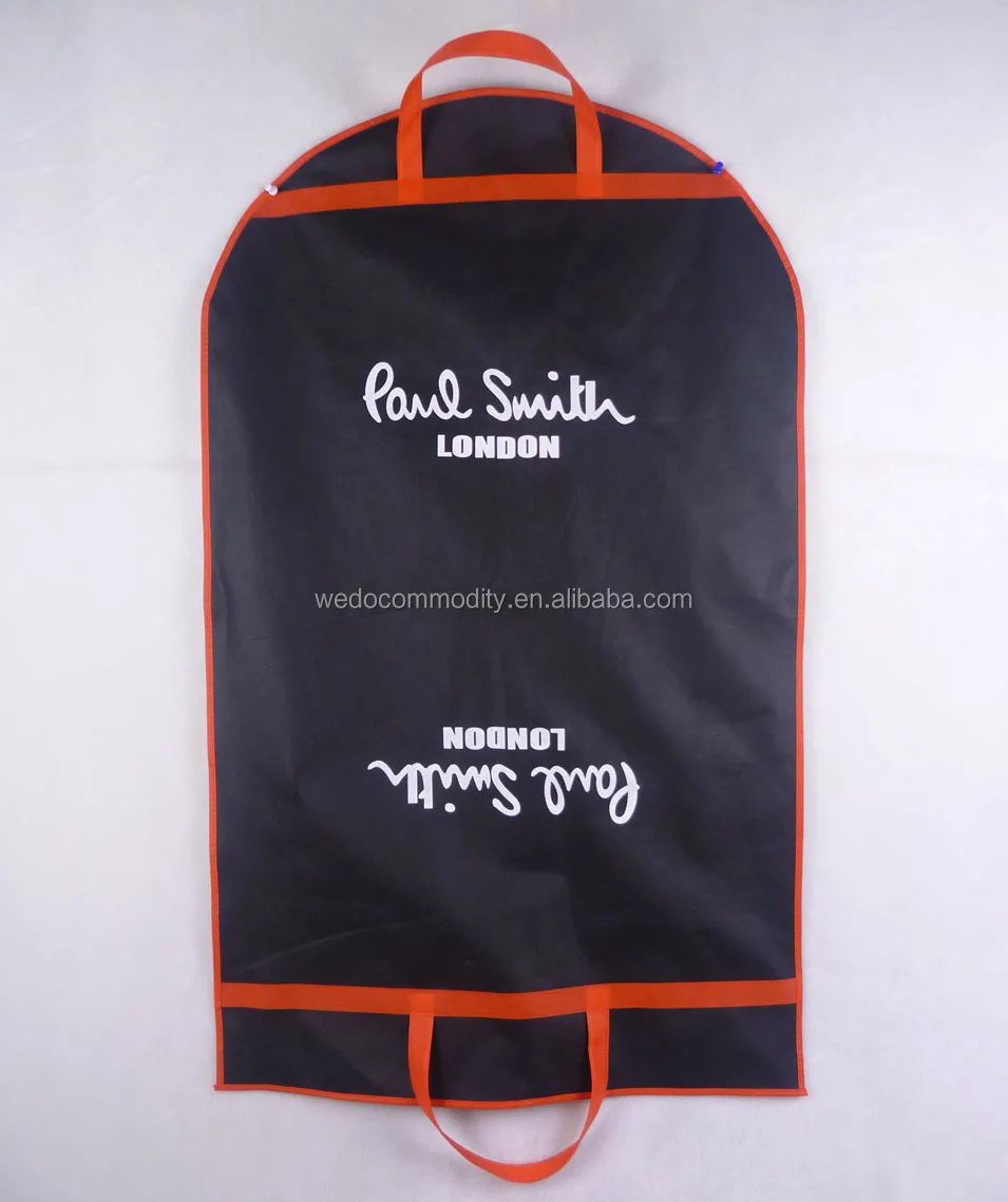 Customized 40" Breathable Men's Suit Garment Bag Foldable Suit Cover