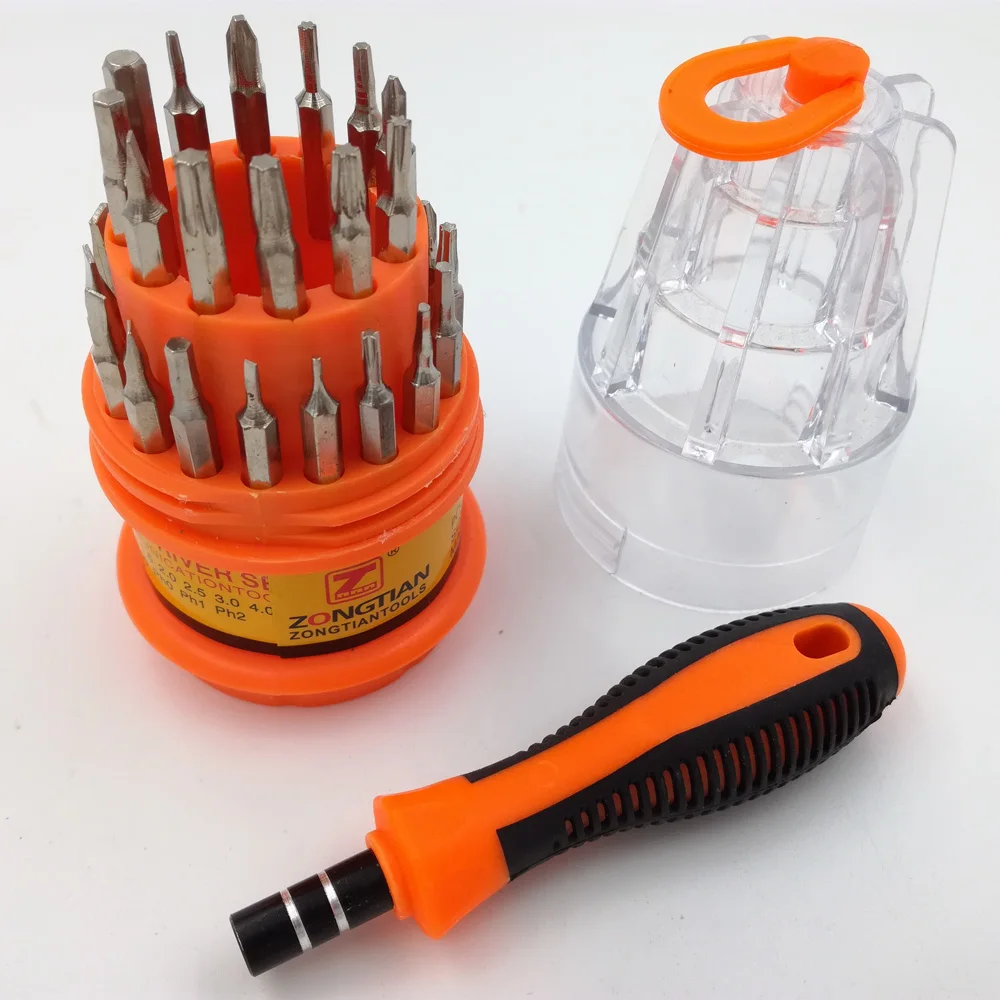 
Supermarket daily house multifunction 31 in 1 precision screw drivers bits sets phillips magnetic screwdriver set 
