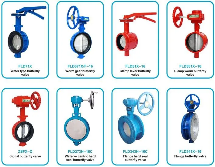 clamped butterfly valve