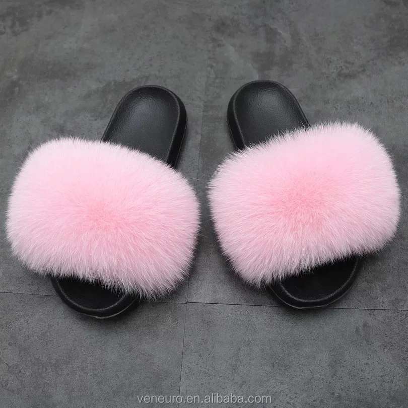 fluffy sheepskin slippers