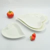 Wholesale ceramic hand made leaf shaped plates