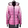 Modern style polyester padding coats ladies slim hooded parka women winter down coat