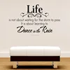 Life is not About Waiting Inspirational quotes Removable Cute Art Characters Writing Vinyl PVC Decal Wall Sticker Home Decor