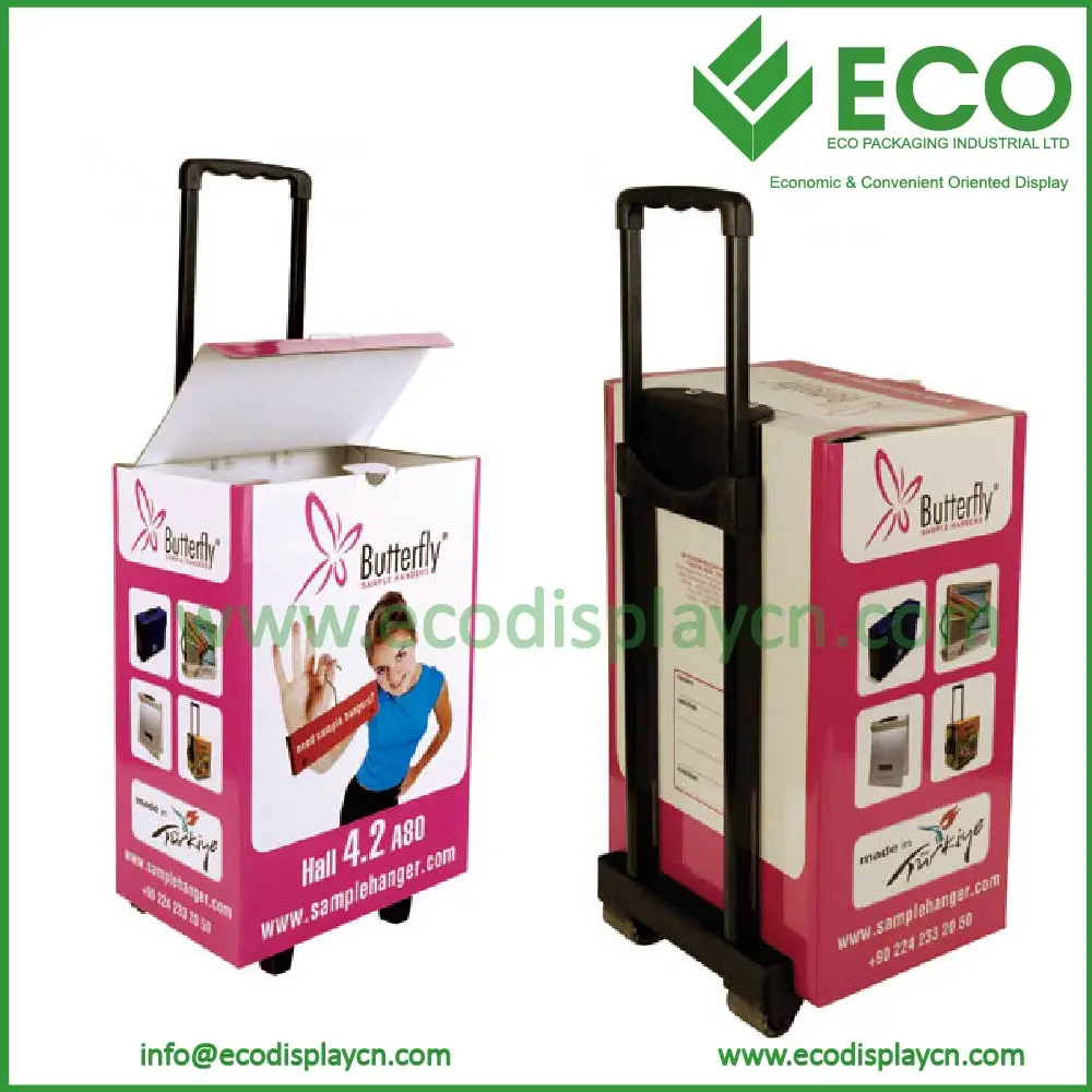 Easy Taking Recyclable Cardboard Luggage Trolley,Paper Trolley Box