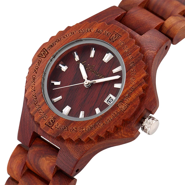 

Luxury Brand Design Eco-friendly Solid Wood Watch, Black and white