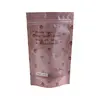 Front clear back printed zipper bag/Doypack stand up frank body pouch/printed on both sides pouch