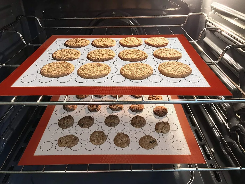 Silicone Baking Mats Set Of 3 Half Sheets Cookie Cooking Mat 100 Non