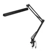 Touch Control Mental Swing Arm Dimmable Dual Color Temperature Task Table Lamp with Clamp Working Light