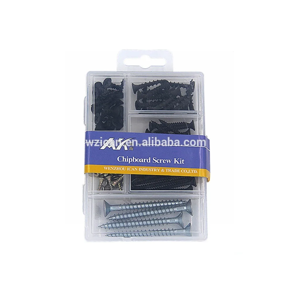 
self tapping screw Chipboard Screw, Drywall Screw Set 90PCS in pp Box 