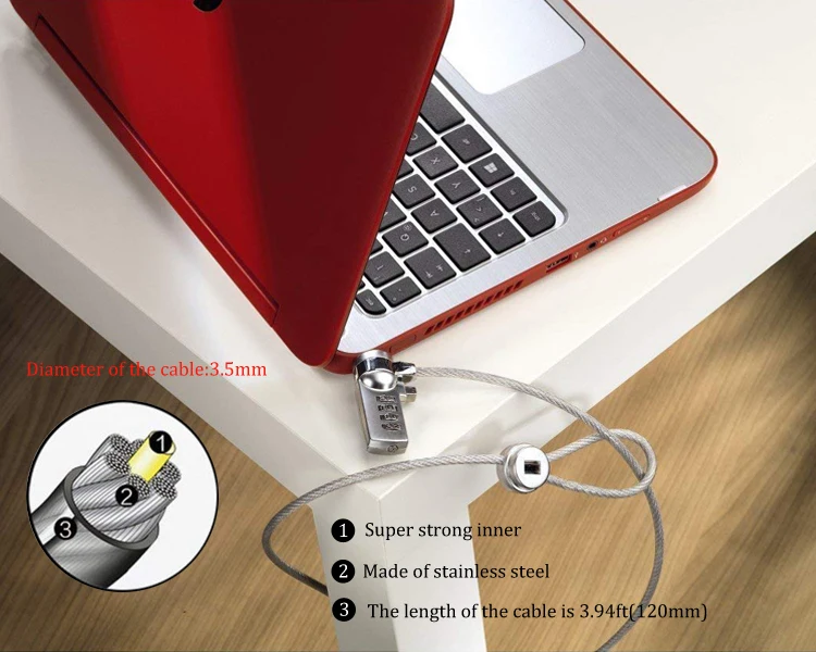 macbook pro cable lock combination