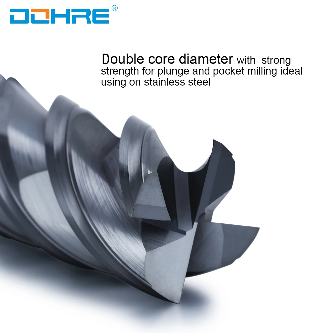 carbide CNC milling bits for stainless steel cutting tool chamfer milling cutter variable helix milling tool end mill