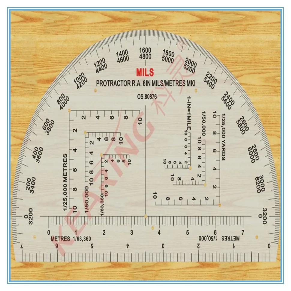 map protractor military