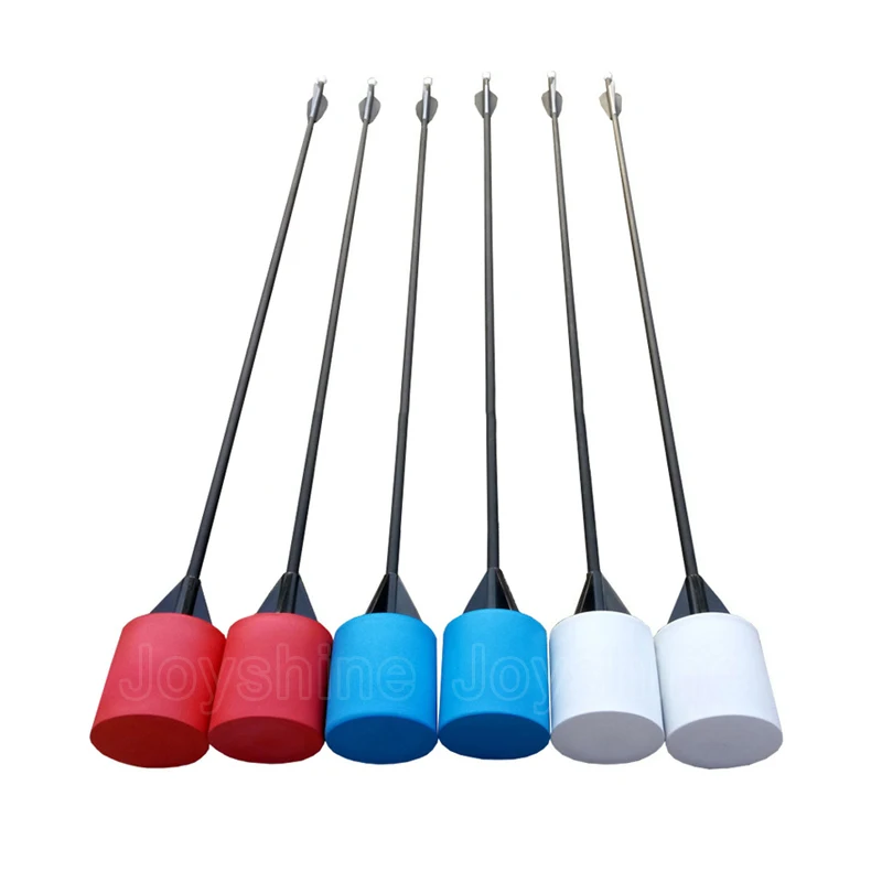 

China Inflatable Arrows Archery Supplier Wholesale Archery Tag CS Shooting Game Carbon Foam Tip Arrow For Kids and Adult, Black, red, white, purple, yellow, orange