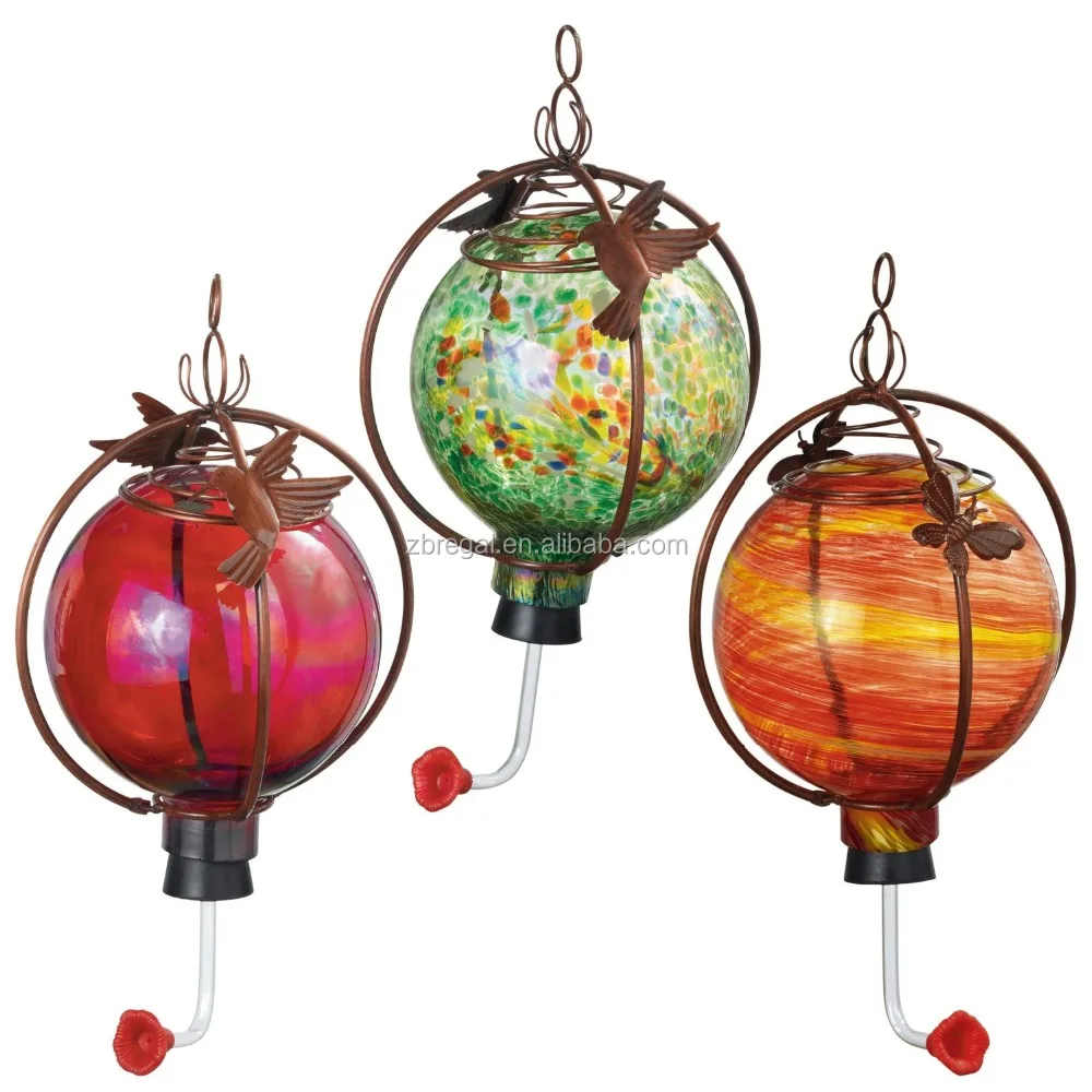 Automatic Handblown Glass Hummingbird Feeder Buy Automatic