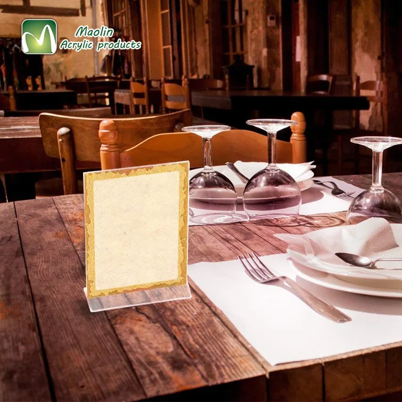 Triangle Table Top Clear 8.5x11inches Or Customized Pack Of 6 Plastic