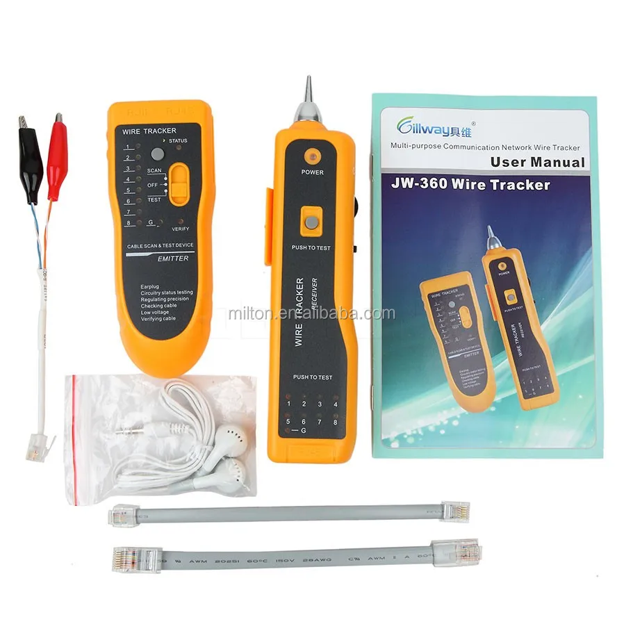 JW-360 Network Cable Wire Line Tracker Tester Tone Generator Amplifier US Stock 