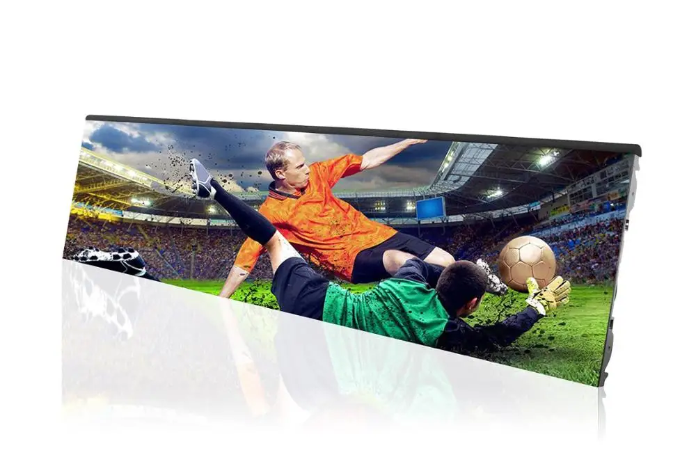 P10 High Brightness Football Stadium Perimeter Advertising LED Display with Soft Mask