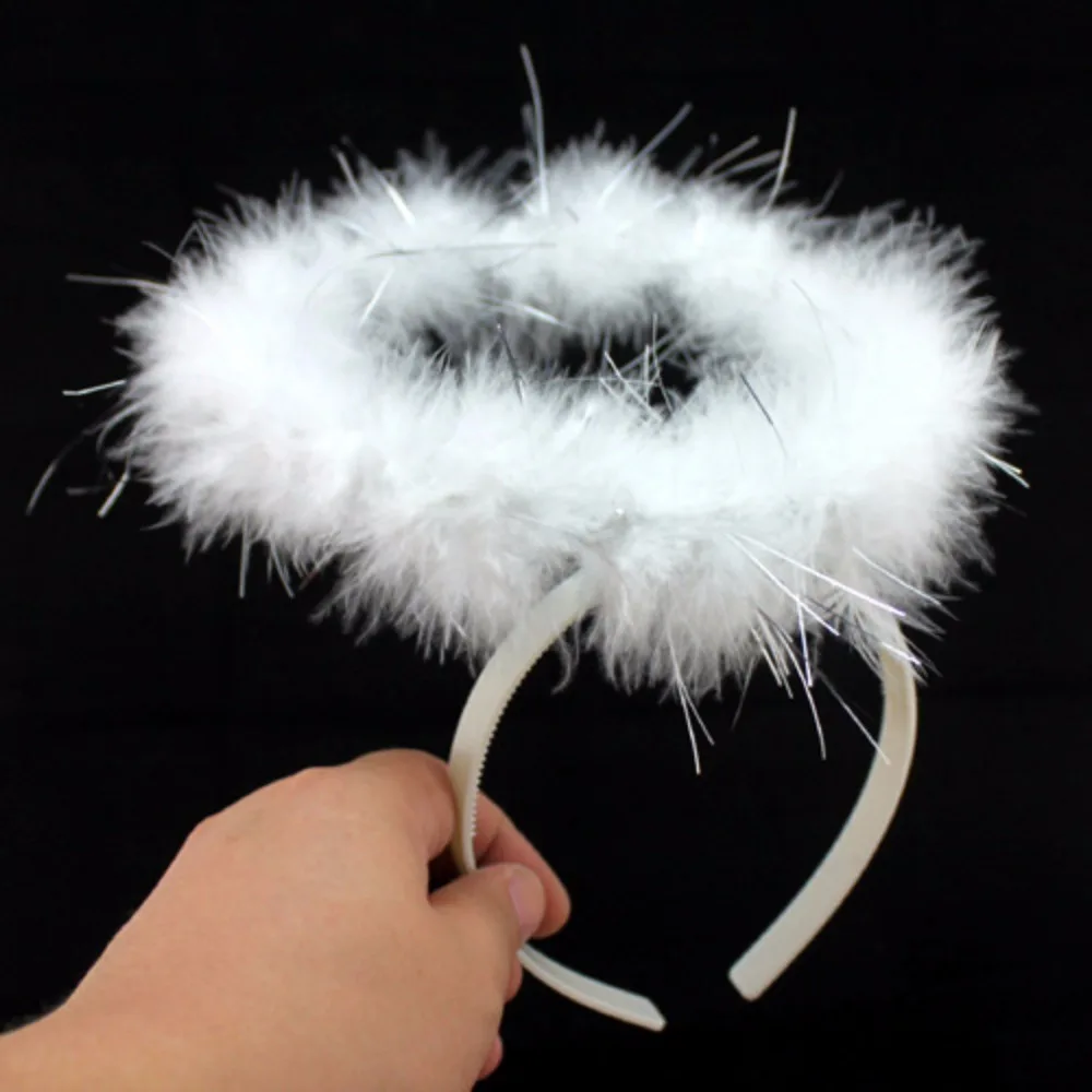 Fluffy Halo Angel Head Band Hen Night Angel Fairy Xmas font b Fancy b font font