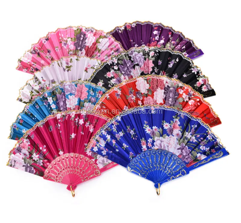 Chinese Spanish Style Lace Folding Hand Held Dance Fan Party Fan Hot Sell Nice 