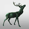Hot sale modern garden decoration life size bronze deer statue