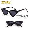 STORY STY3265 2017 current fashion couples design your own private label cat eye sunglasses