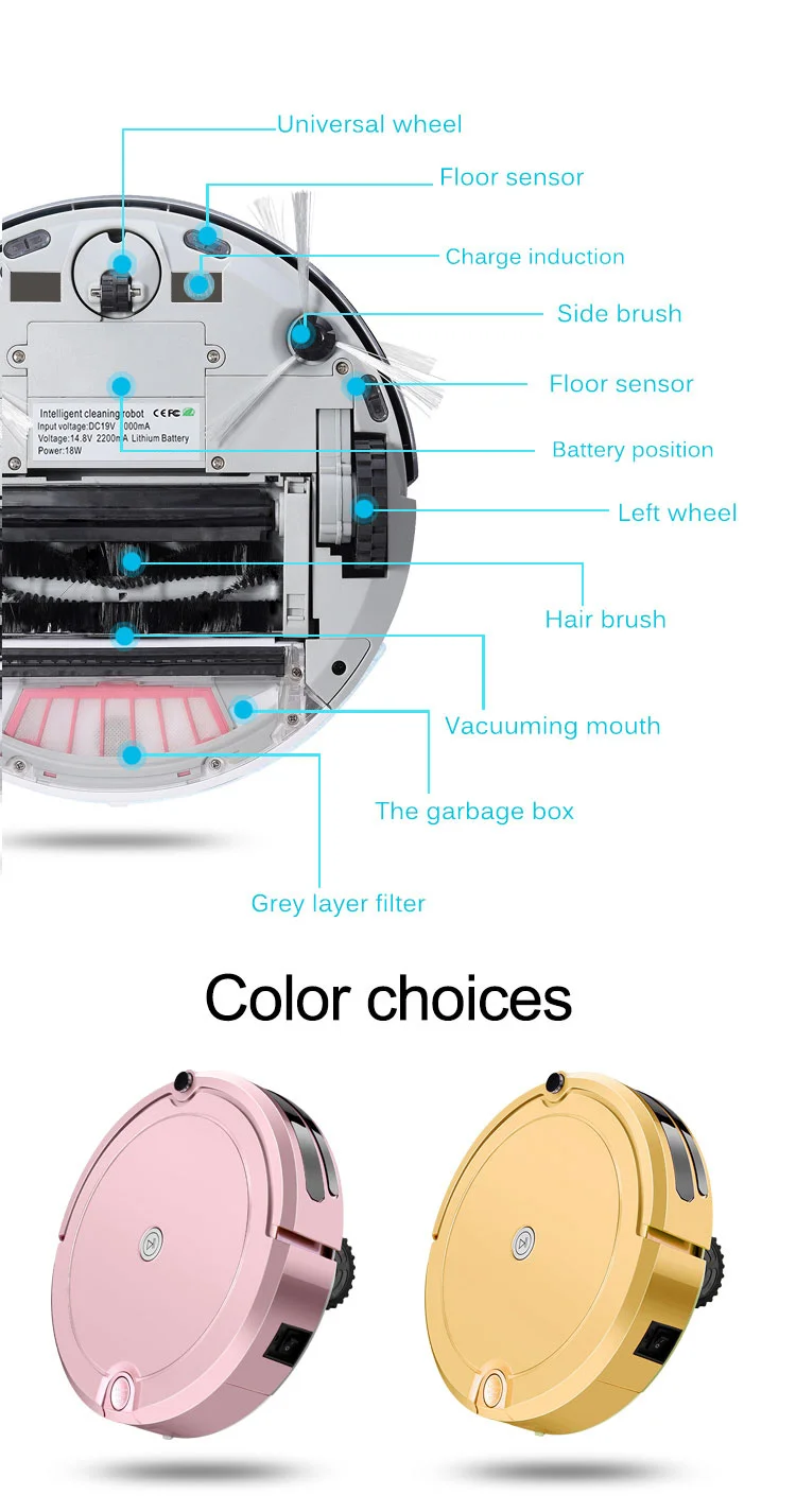 OEM floor cleaning automatic robot vacuum cleaner