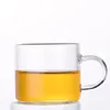 custom handmade clear drink ware glass tea cup set
