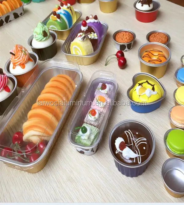 round aluminum foil cups