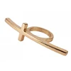 Customized sterling silver women's ring long cross ring