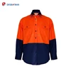 New Mens Cotton Shirt Hi Vis Viz Safety Closed Front Work Polo T Shirt with Pockets
