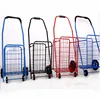 multiple styles aluminium folding cover electric steel luggage trolly crazy supermarket metal foldable trolley cart with wheels
