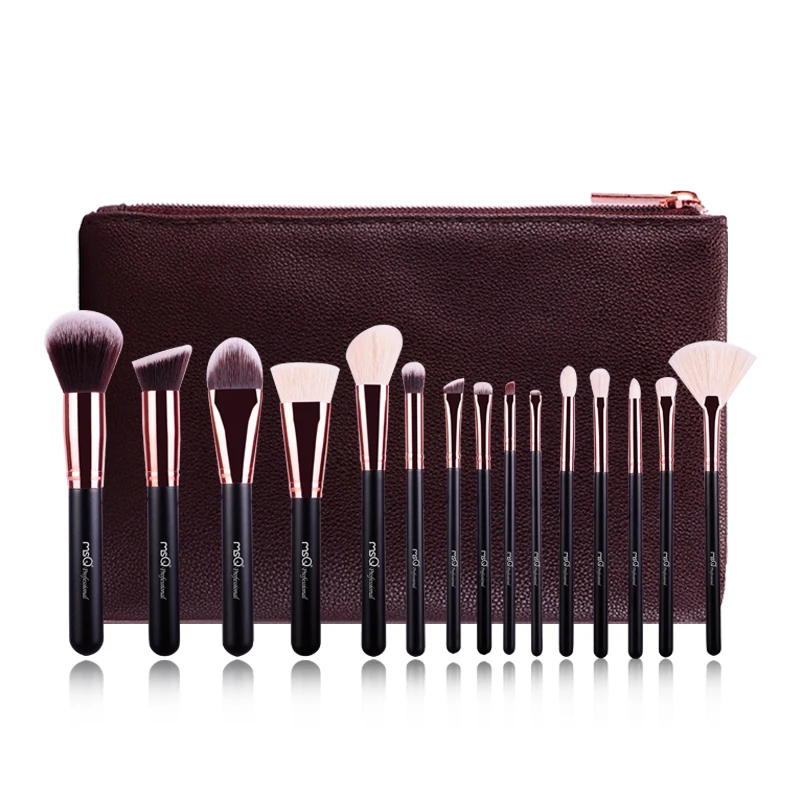 

MSQ 15Pcs professional Makeup Brush Set Wholesale Makeup Brushes Custom Logo Cosmetics Brush