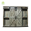 hanging wall wood bathroom cabinet design with chalkboard