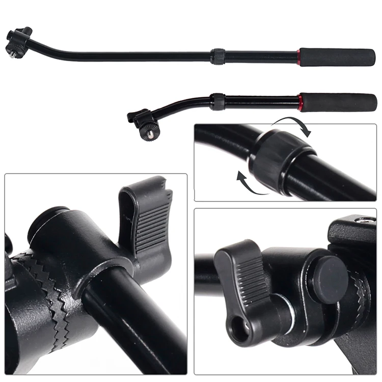 Professional Video Monopod With Damping Fluid Hydraulic Head 5kg Loaded