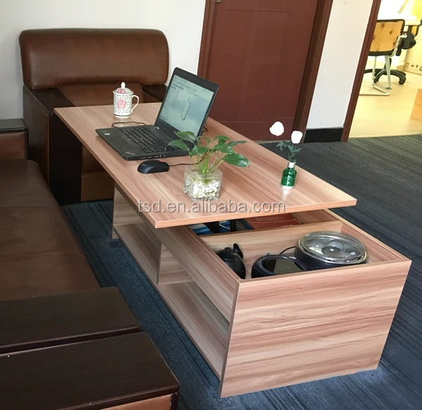 
Fashion new design wooden coffee , modern lift height adjustable tea table 
