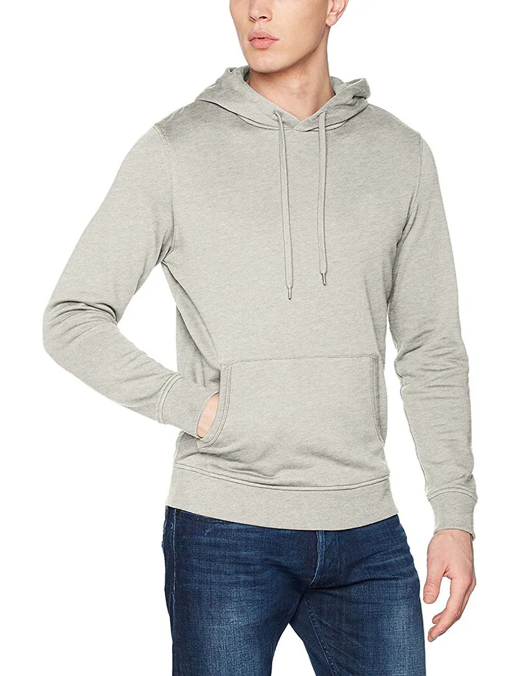 Men Cheap Hooded Sweatshirt Fitness Wear Plain No Logo Single Custom ...