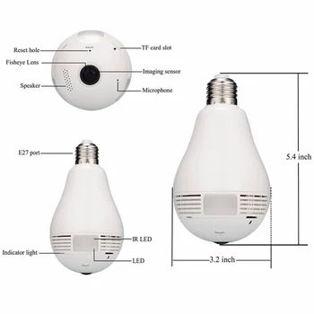 security camera in bulb