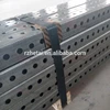 Galvanized square steel road sign post with holes