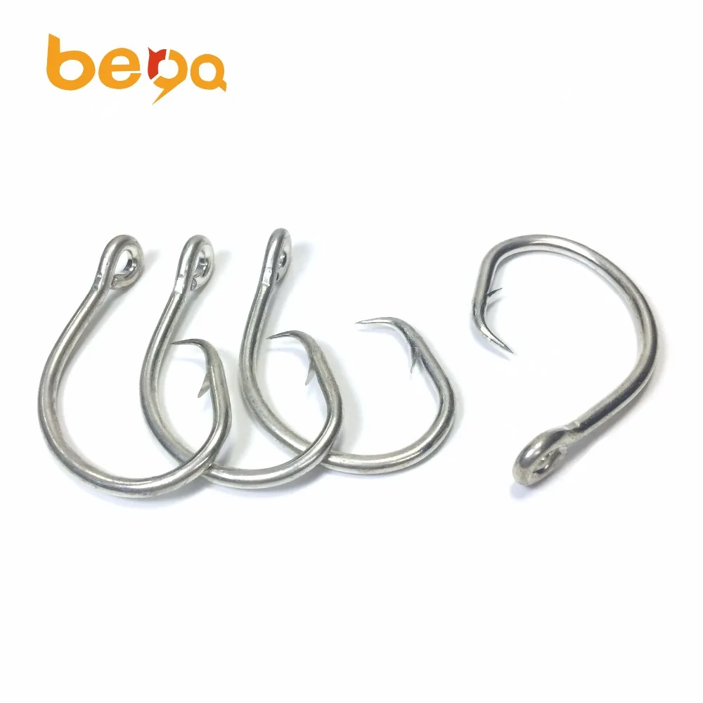 

Stainless Steel Saltwater Crank Circle Fishing Hook, Silvery ,customizable