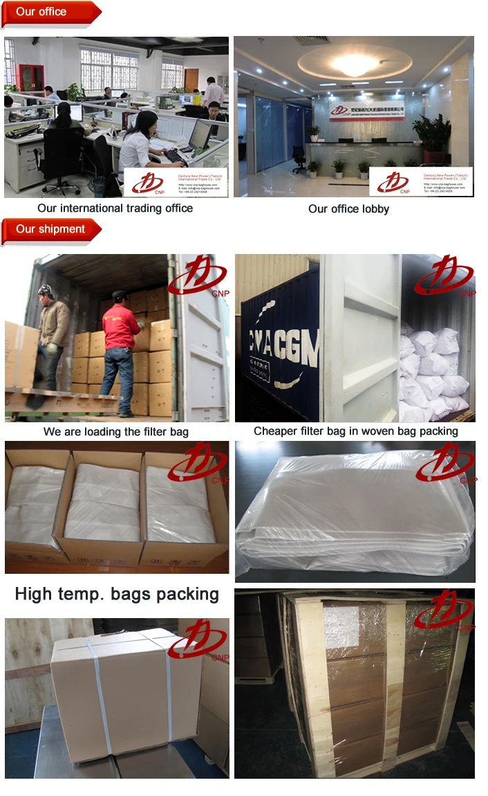 our worker & filter bag packing