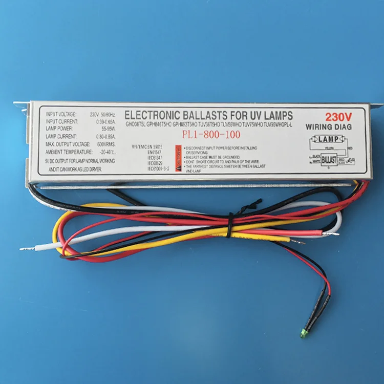 Europe standard 220V 40W electronic reactances for uv lamp, uv lamp ballast