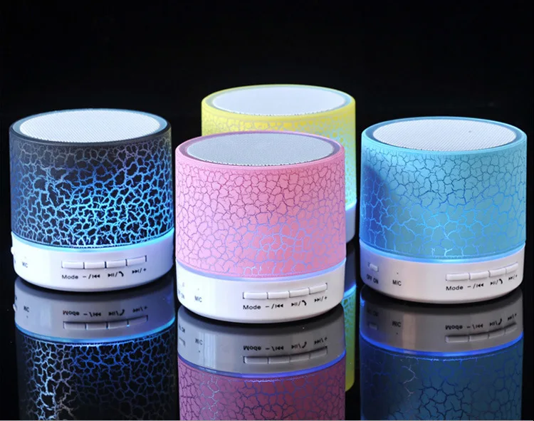 Colorful portable mini bluetooth speaker, hands-free Luminous Custom Logo Portable Speaker Bluetooth - ANKUX.COM