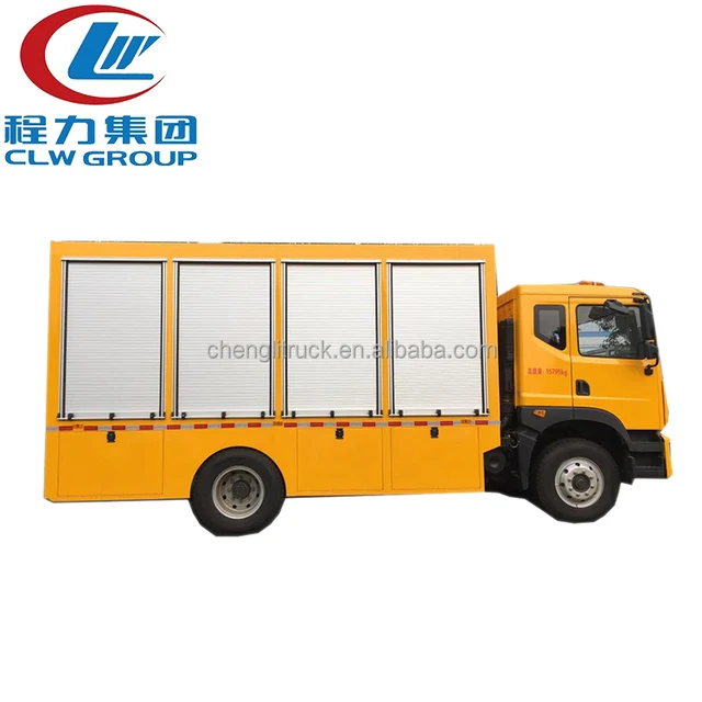 Dongfeng 4*2 high performance light van box truck 6wheels van cargo truck
