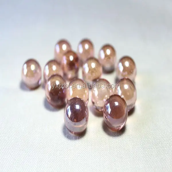 
transparent glass marbles pink colour handmade toy marbles 