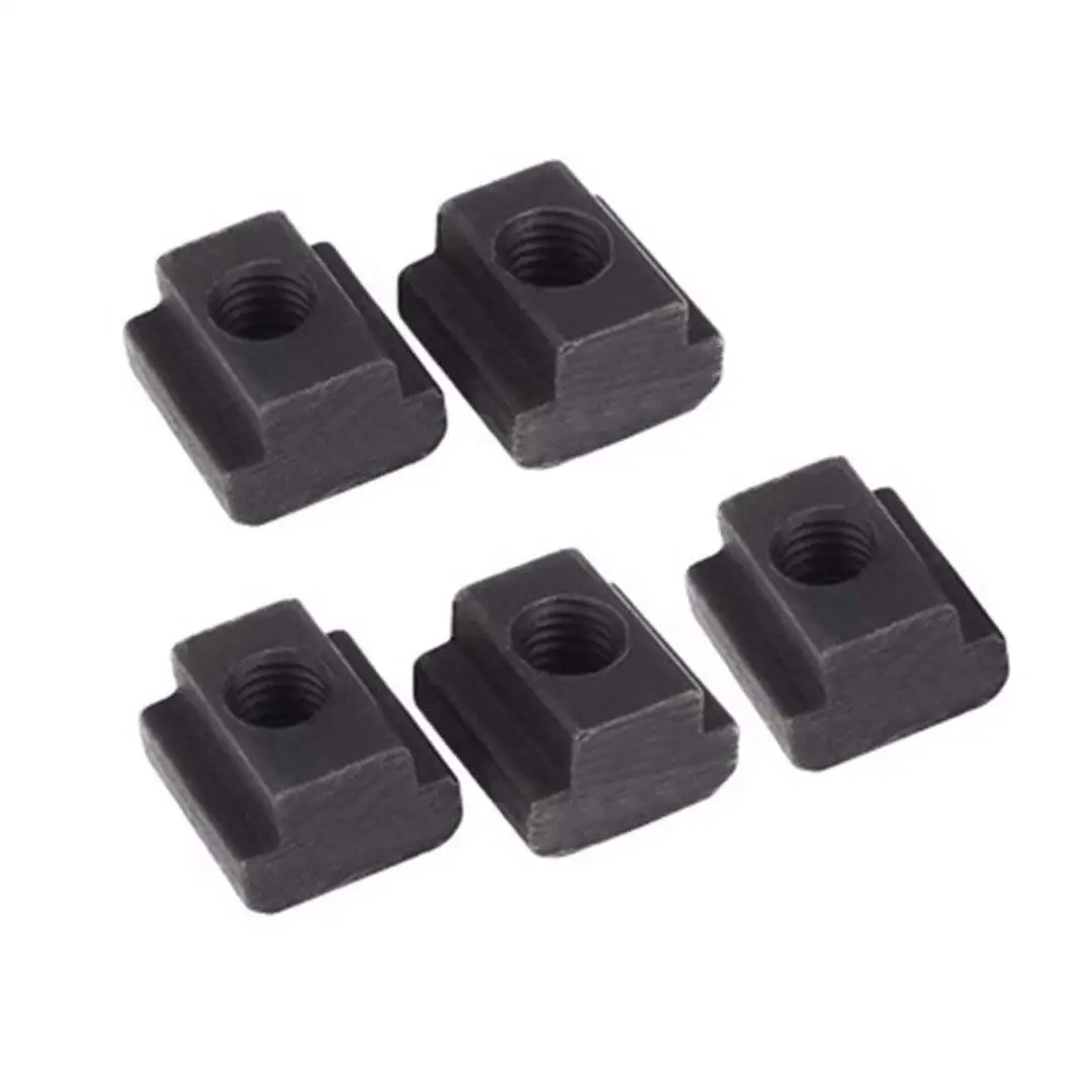 T Slot Nuts M14 Threads Black Oxide Finish Fit Into T-slots In Machine Tool Tables 5 Pack